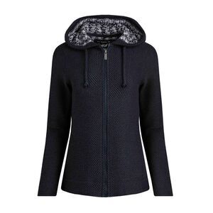 Weird Fish Womens/Ladies Chicoa Macaroni Full Zip Hoodie / Navy